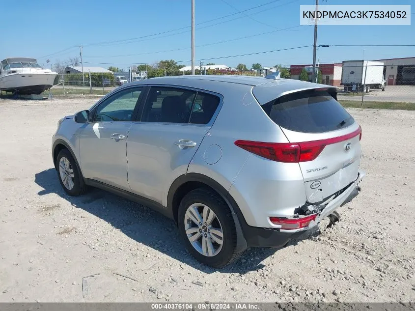 KNDPMCAC3K7534052 2019 Kia Sportage Lx