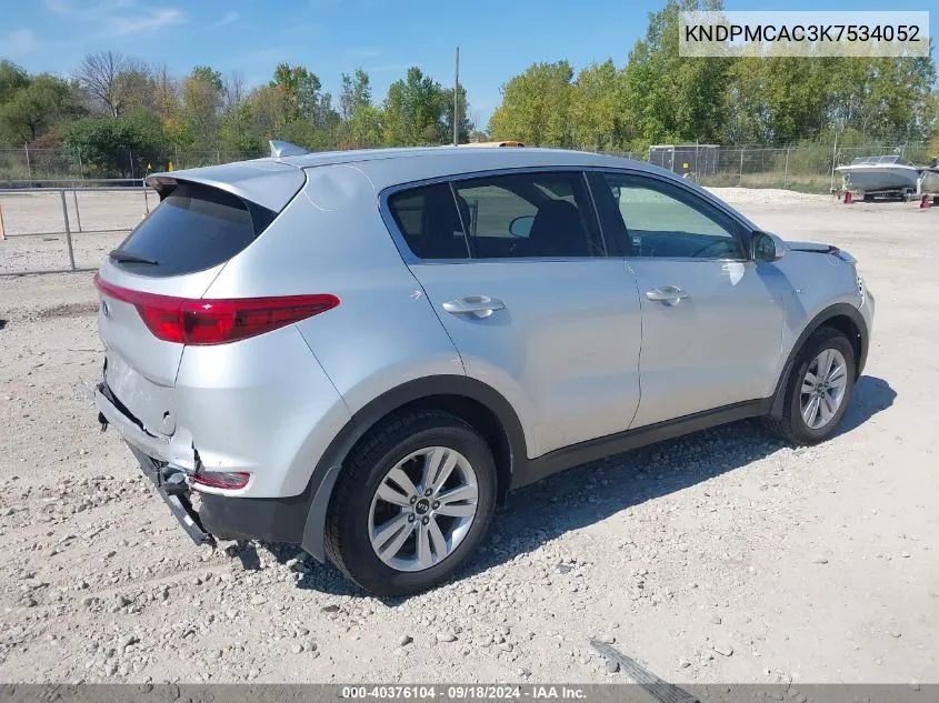 KNDPMCAC3K7534052 2019 Kia Sportage Lx