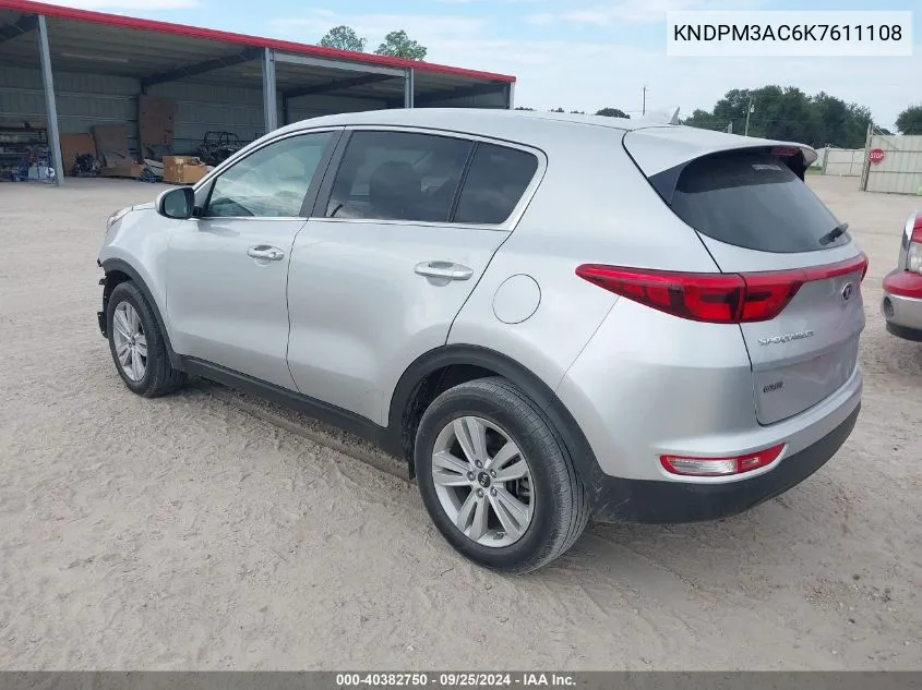 KNDPM3AC6K7611108 2019 Kia Sportage Lx