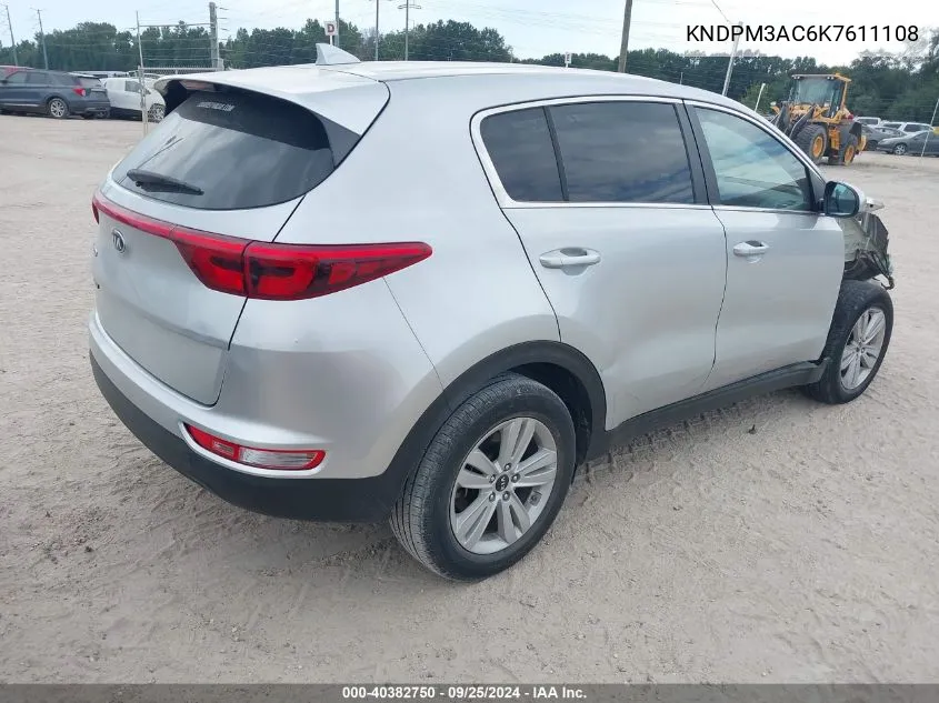 KNDPM3AC6K7611108 2019 Kia Sportage Lx