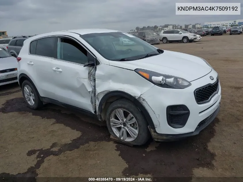 KNDPM3AC4K7509192 2019 Kia Sportage Lx