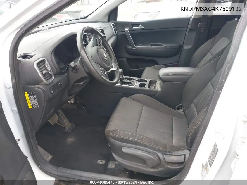 KNDPM3AC4K7509192 2019 Kia Sportage Lx