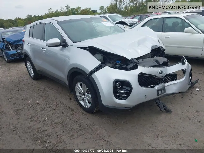 KNDPMCAC1K7537998 2019 Kia Sportage Lx