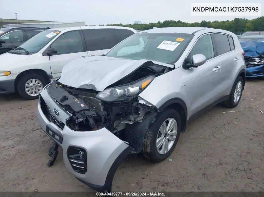 KNDPMCAC1K7537998 2019 Kia Sportage Lx