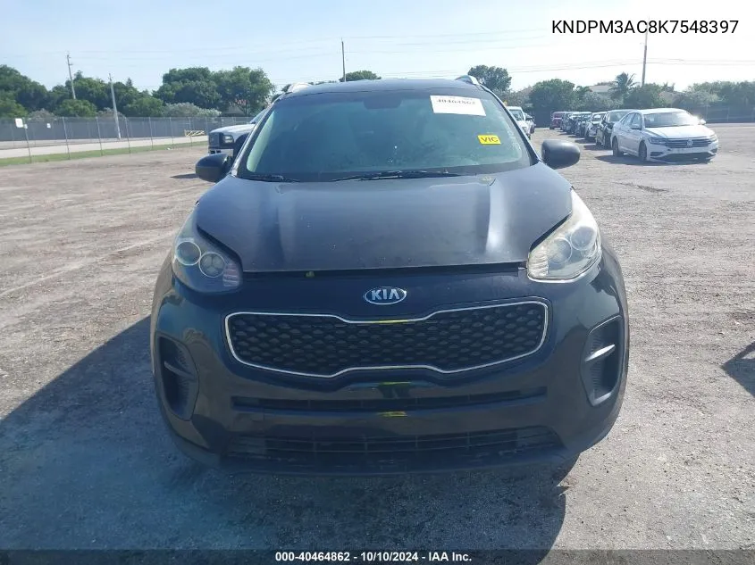 2019 Kia Sportage Lx VIN: KNDPM3AC8K7548397 Lot: 40464862