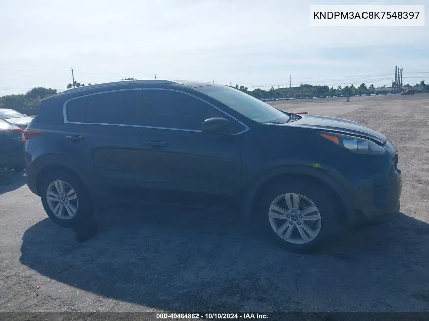 2019 Kia Sportage Lx VIN: KNDPM3AC8K7548397 Lot: 40464862