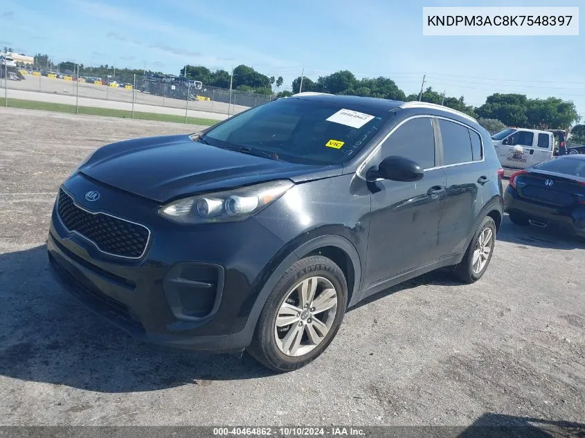 2019 Kia Sportage Lx VIN: KNDPM3AC8K7548397 Lot: 40464862