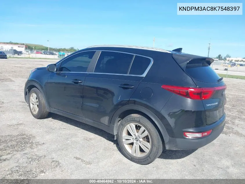 2019 Kia Sportage Lx VIN: KNDPM3AC8K7548397 Lot: 40464862