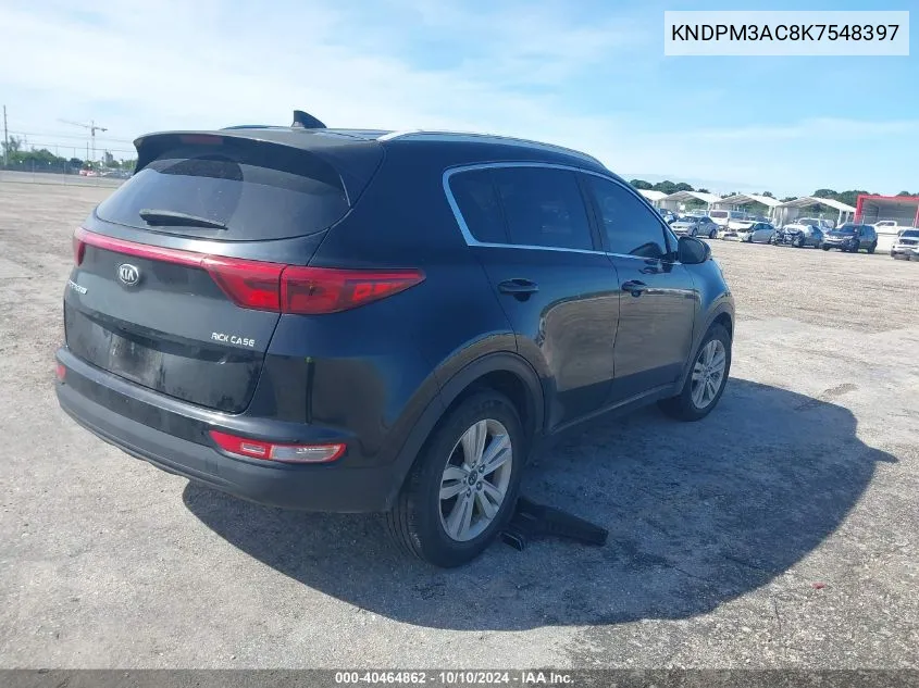 2019 Kia Sportage Lx VIN: KNDPM3AC8K7548397 Lot: 40464862