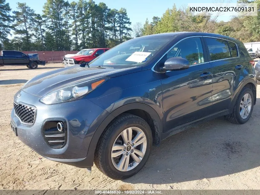 2019 Kia Sportage Lx VIN: KNDPMCAC2K7609131 Lot: 40486830