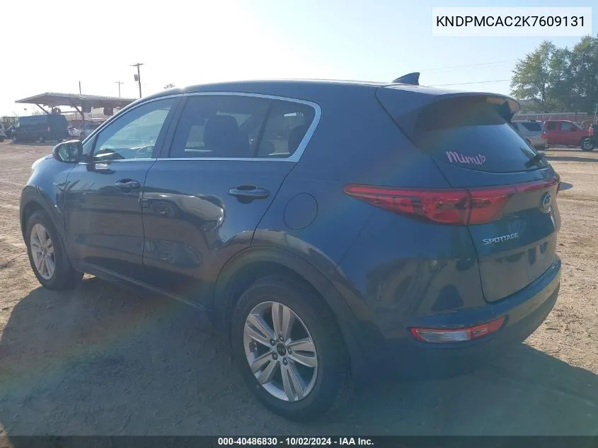 2019 Kia Sportage Lx VIN: KNDPMCAC2K7609131 Lot: 40486830