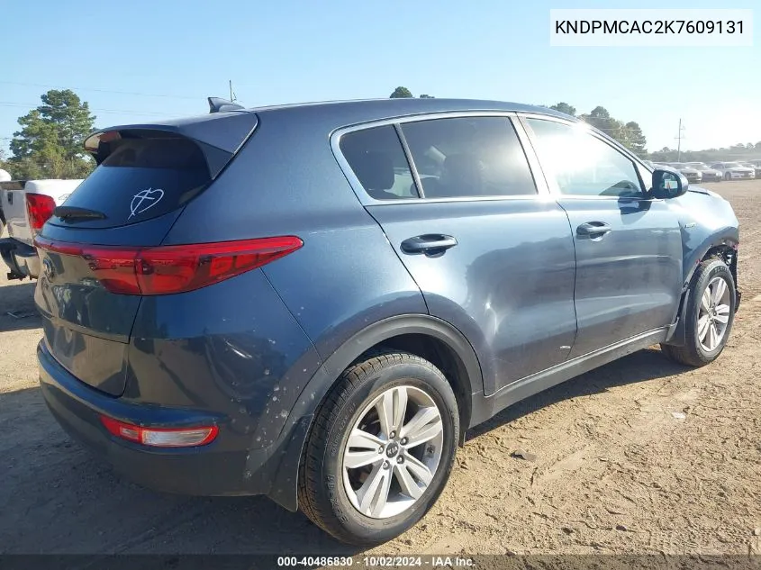 2019 Kia Sportage Lx VIN: KNDPMCAC2K7609131 Lot: 40486830