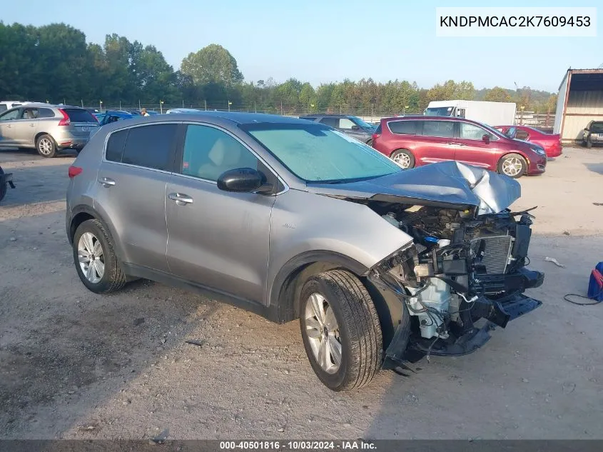 KNDPMCAC2K7609453 2019 Kia Sportage Lx