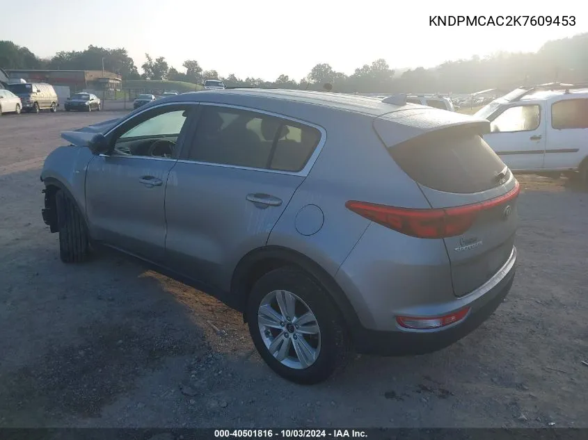 2019 Kia Sportage Lx VIN: KNDPMCAC2K7609453 Lot: 40501816