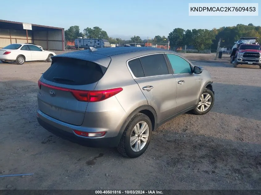 2019 Kia Sportage Lx VIN: KNDPMCAC2K7609453 Lot: 40501816