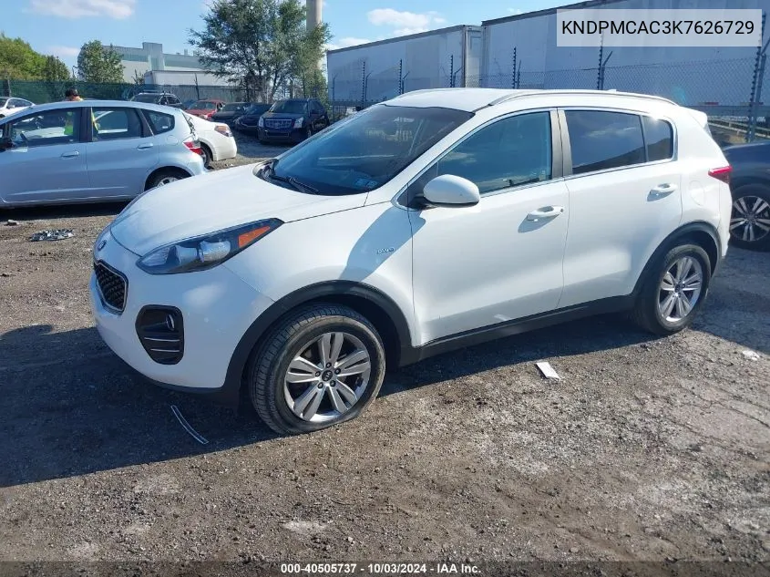 KNDPMCAC3K7626729 2019 Kia Sportage Lx