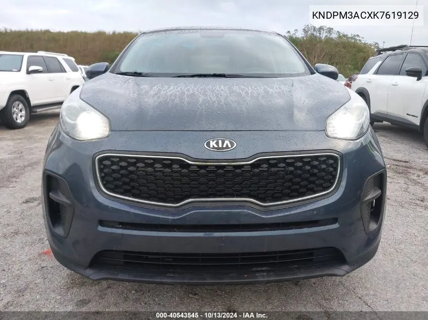 2019 Kia Sportage Lx VIN: KNDPM3ACXK7619129 Lot: 40543545