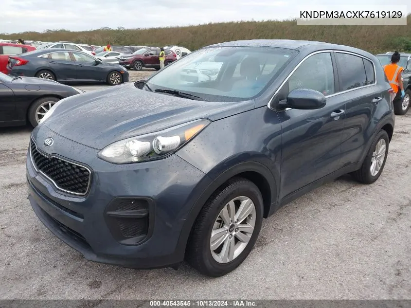 2019 Kia Sportage Lx VIN: KNDPM3ACXK7619129 Lot: 40543545