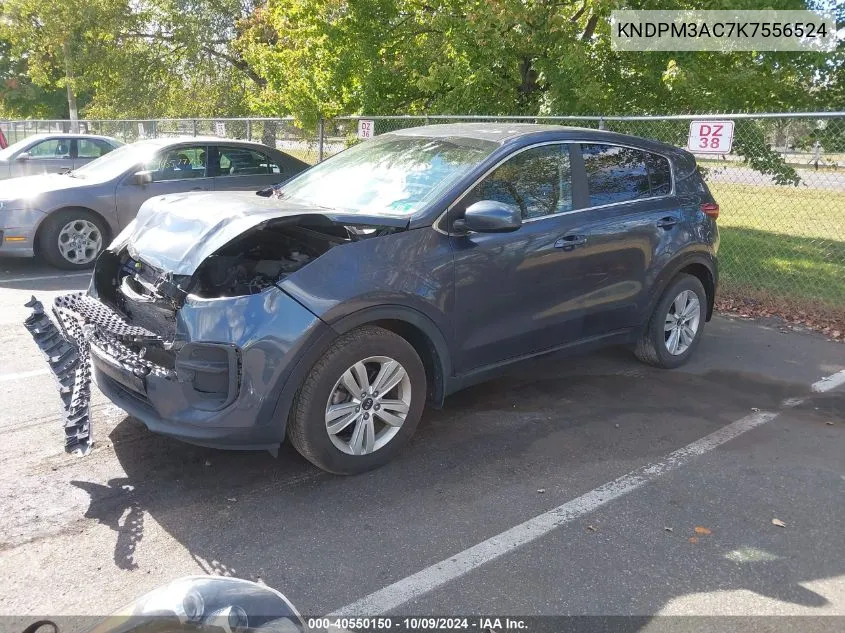 2019 Kia Sportage Lx VIN: KNDPM3AC7K7556524 Lot: 40550150