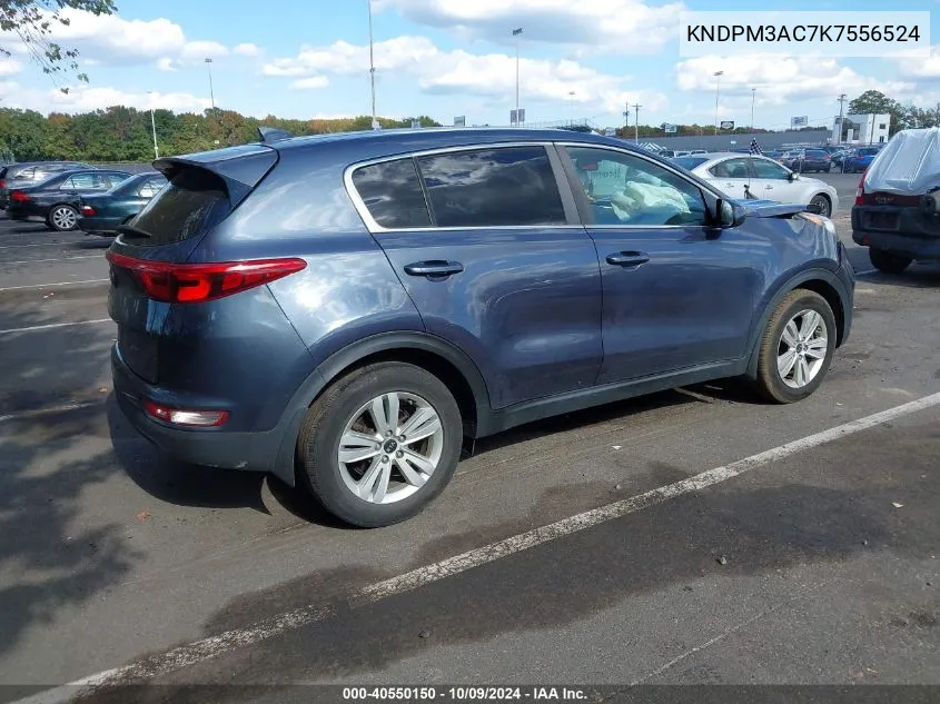 2019 Kia Sportage Lx VIN: KNDPM3AC7K7556524 Lot: 40550150