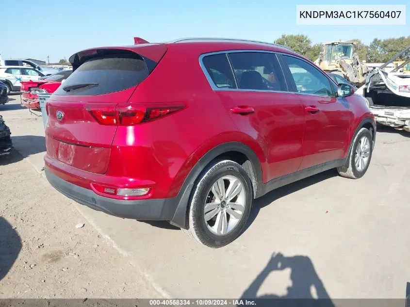 KNDPM3AC1K7560407 2019 Kia Sportage Lx