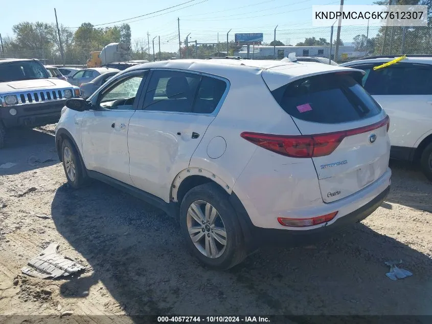 2019 Kia Sportage Lx VIN: KNDPMCAC6K7612307 Lot: 40572744