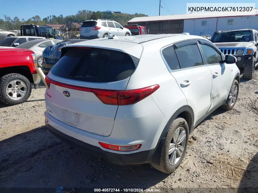 2019 Kia Sportage Lx VIN: KNDPMCAC6K7612307 Lot: 40572744