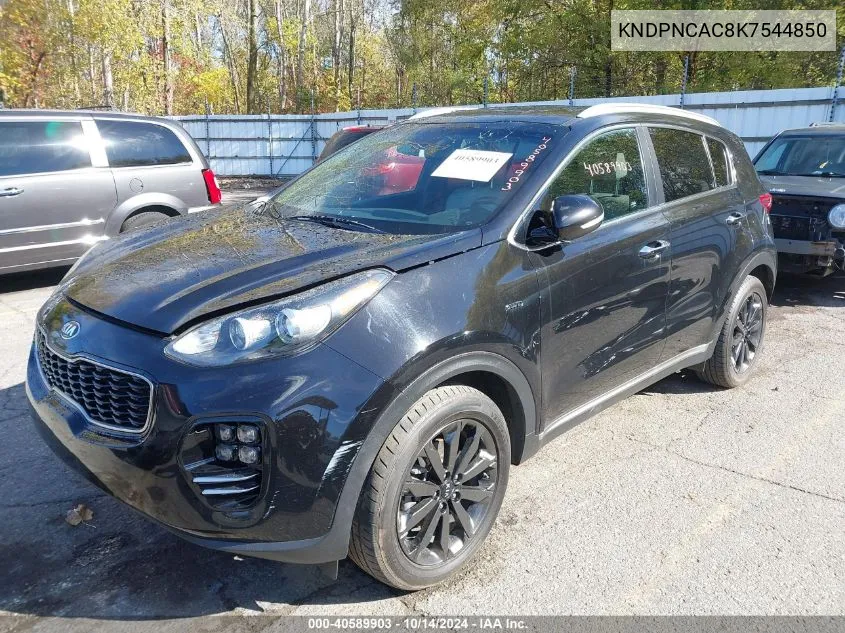 2019 Kia Sportage Ex VIN: KNDPNCAC8K7544850 Lot: 40589903