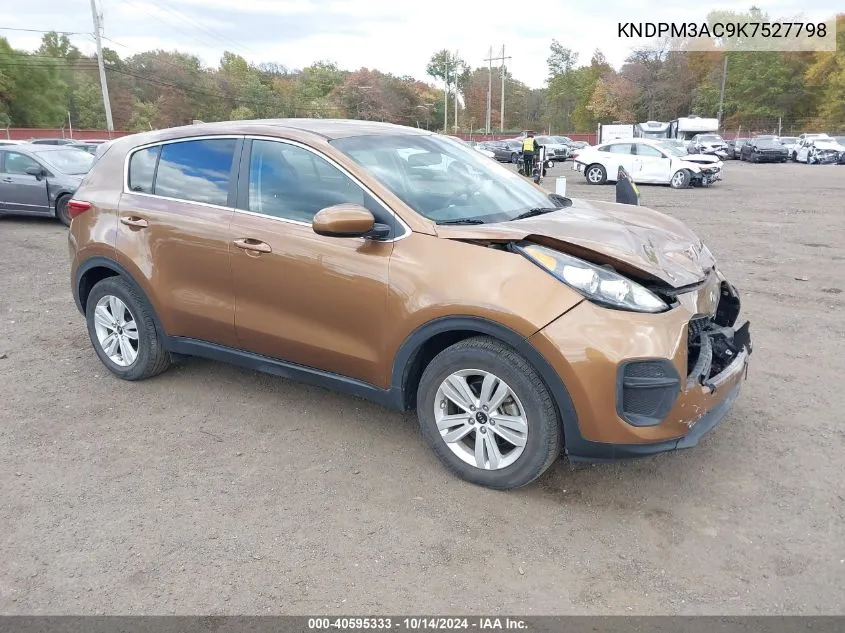 2019 Kia Sportage Lx VIN: KNDPM3AC9K7527798 Lot: 40595333