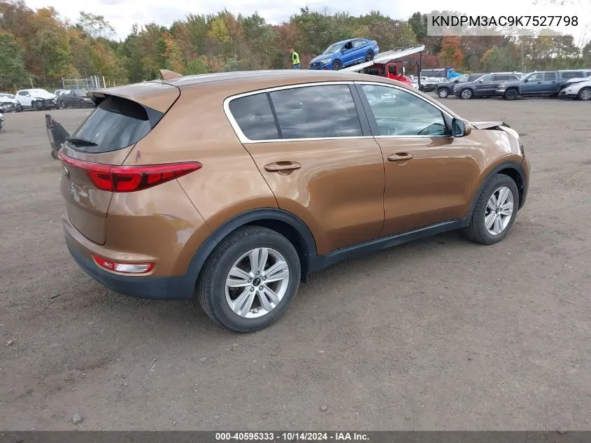 2019 Kia Sportage Lx VIN: KNDPM3AC9K7527798 Lot: 40595333