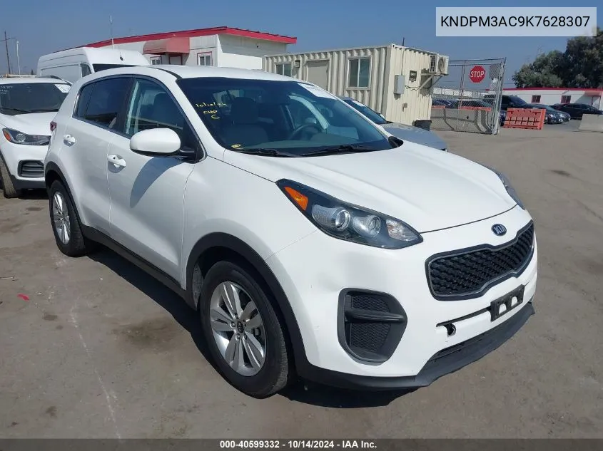 2019 Kia Sportage Lx VIN: KNDPM3AC9K7628307 Lot: 40599332