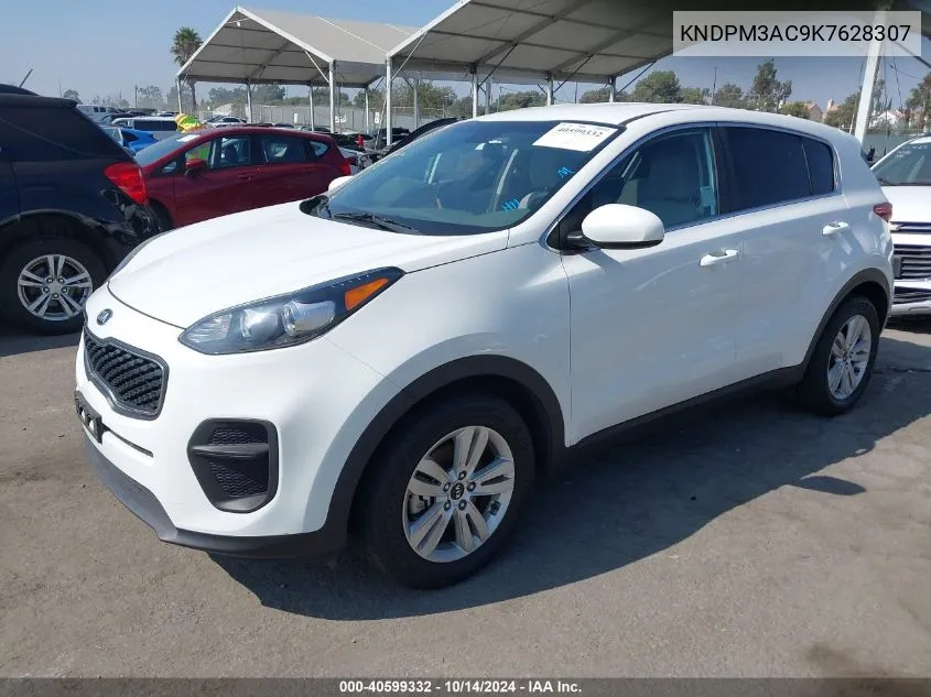 2019 Kia Sportage Lx VIN: KNDPM3AC9K7628307 Lot: 40599332