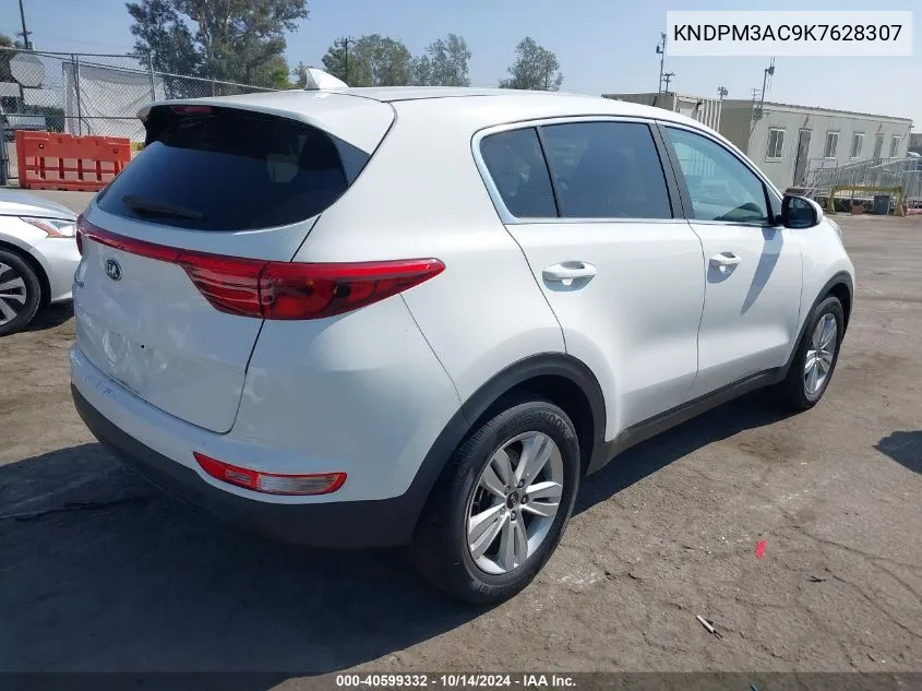 2019 Kia Sportage Lx VIN: KNDPM3AC9K7628307 Lot: 40599332