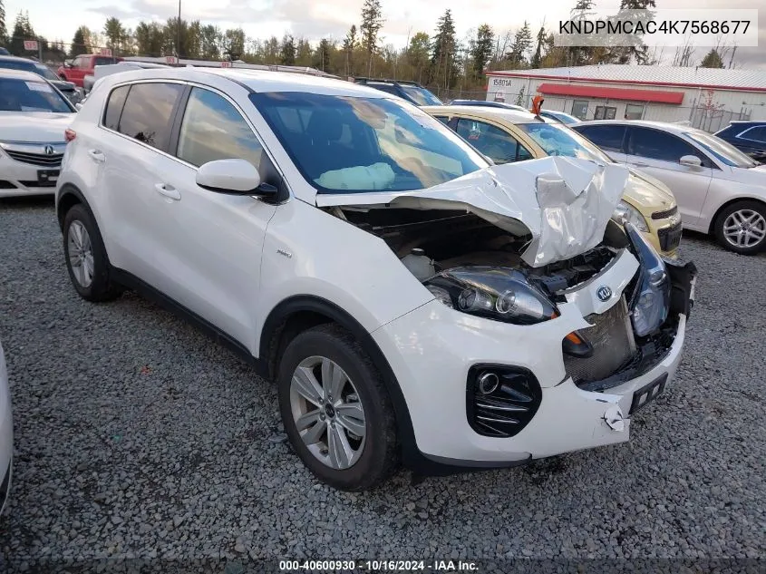 2019 Kia Sportage Lx VIN: KNDPMCAC4K7568677 Lot: 40600930