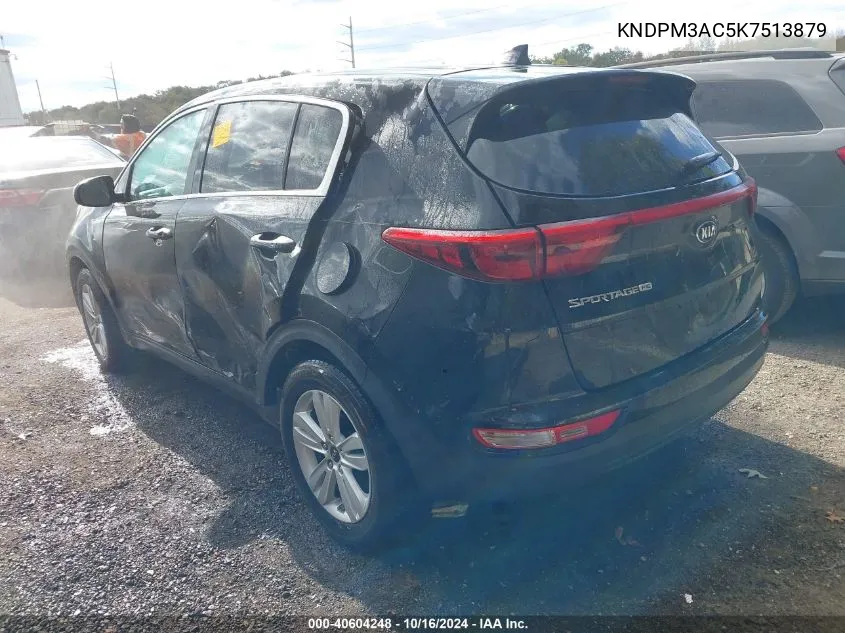 2019 Kia Sportage Lx VIN: KNDPM3AC5K7513879 Lot: 40604248