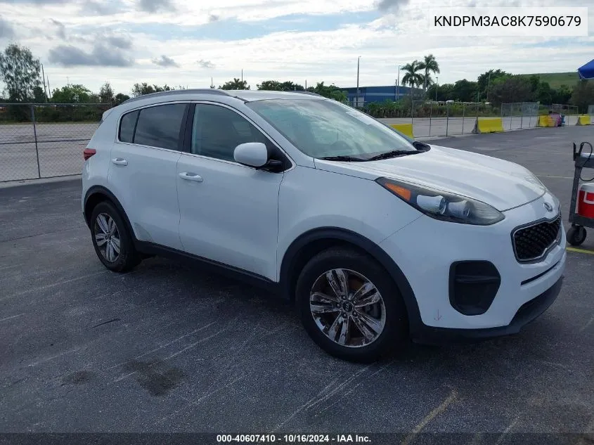 2019 Kia Sportage Lx VIN: KNDPM3AC8K7590679 Lot: 40607410