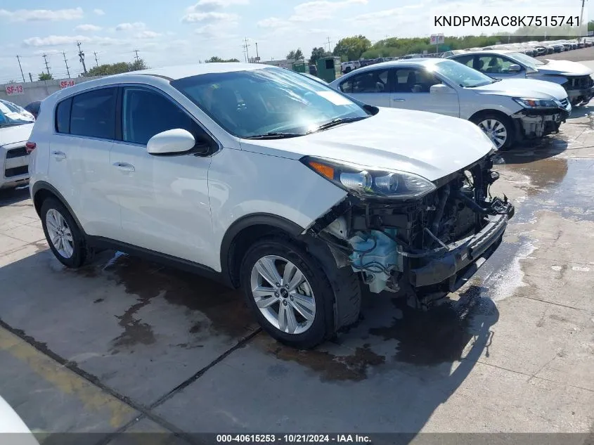 2019 Kia Sportage Lx VIN: KNDPM3AC8K7515741 Lot: 40615253