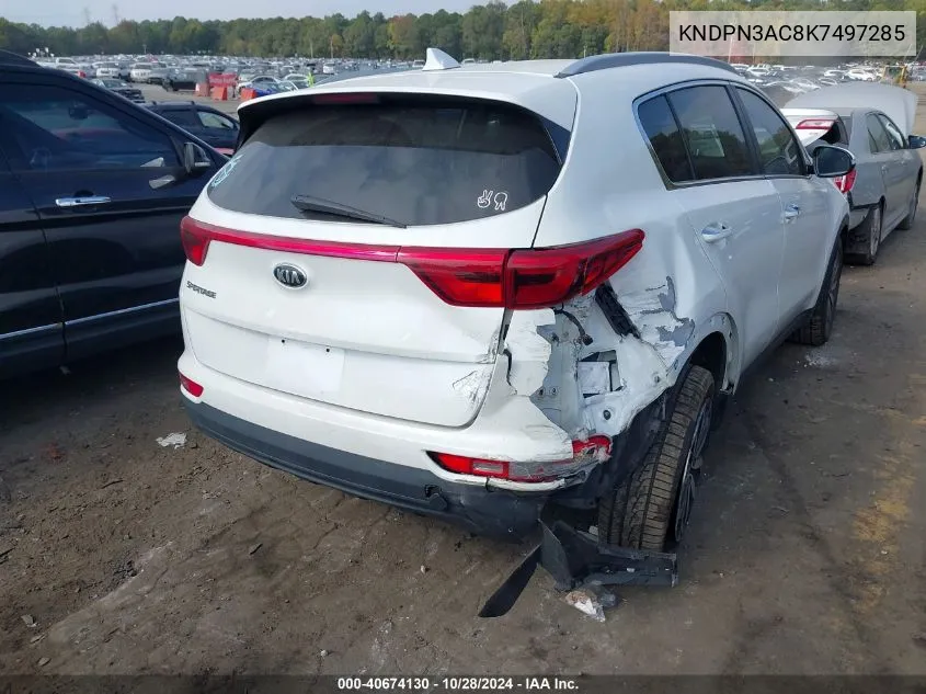 2019 Kia Sportage Ex VIN: KNDPN3AC8K7497285 Lot: 40674130