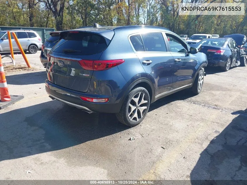 2019 Kia Sportage Sx Turbo VIN: KNDPRCA69K7615553 Lot: 40698913