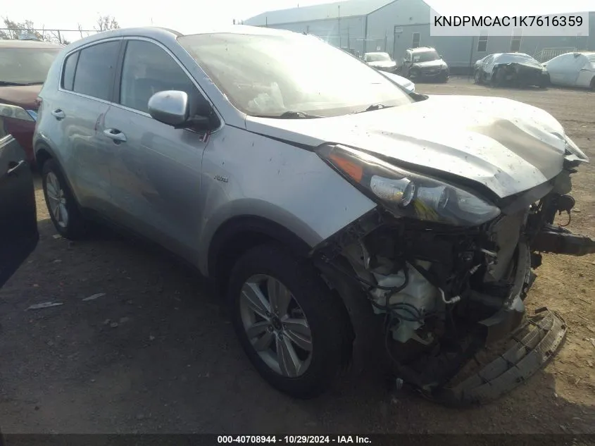 2019 Kia Sportage Lx VIN: KNDPMCAC1K7616359 Lot: 40708944