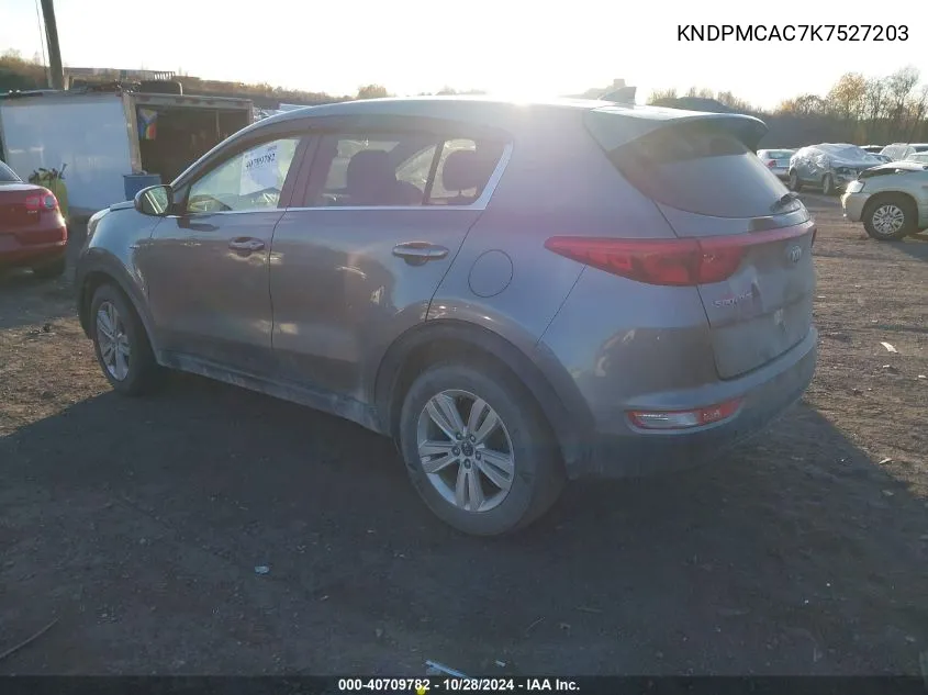 2019 Kia Sportage Lx VIN: KNDPMCAC7K7527203 Lot: 40709782