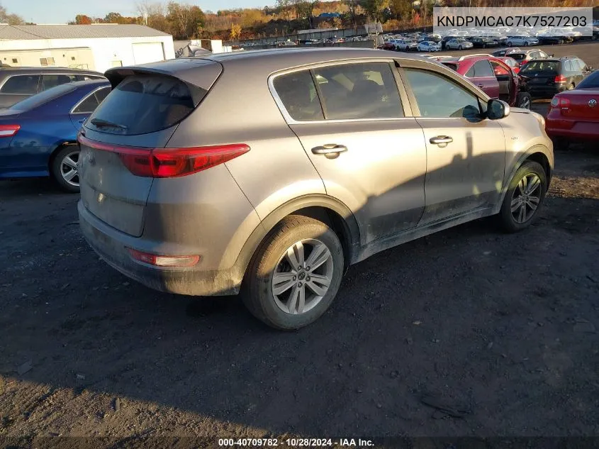 2019 Kia Sportage Lx VIN: KNDPMCAC7K7527203 Lot: 40709782