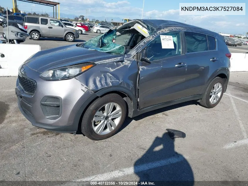 2019 Kia Sportage Lx VIN: KNDPM3AC3K7527084 Lot: 40732355