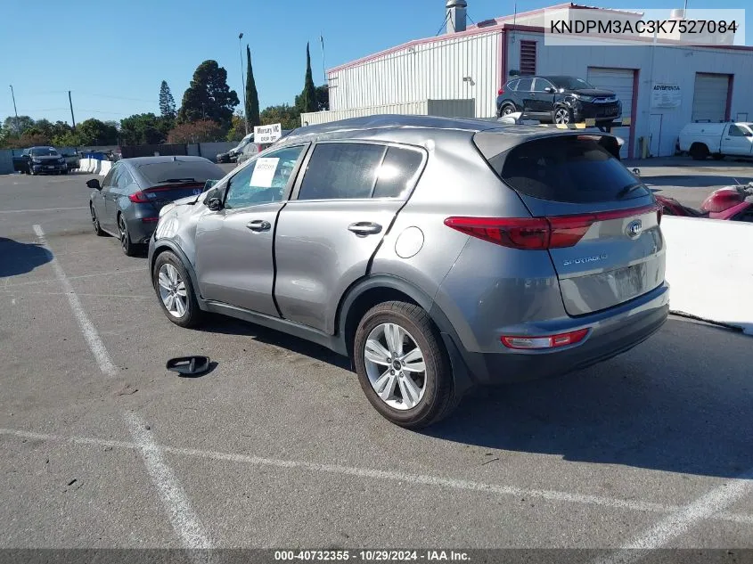 2019 Kia Sportage Lx VIN: KNDPM3AC3K7527084 Lot: 40732355