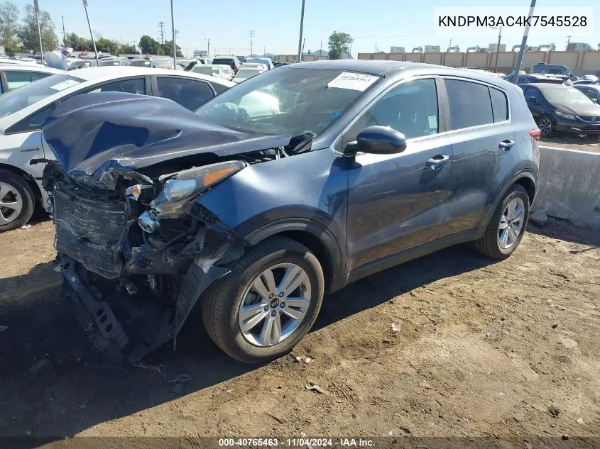 KNDPM3AC4K7545528 2019 Kia Sportage Lx