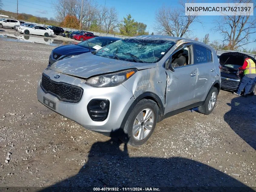 2019 Kia Sportage Lx VIN: KNDPMCAC1K7621397 Lot: 40791932