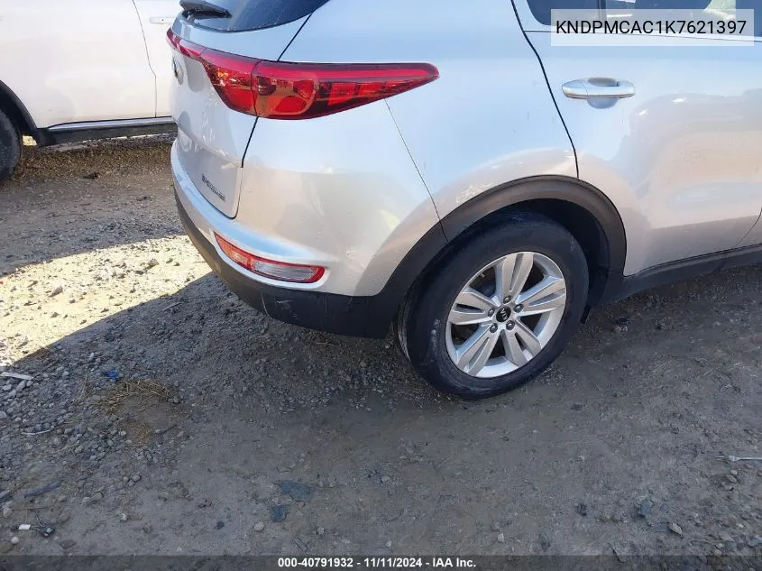 2019 Kia Sportage Lx VIN: KNDPMCAC1K7621397 Lot: 40791932