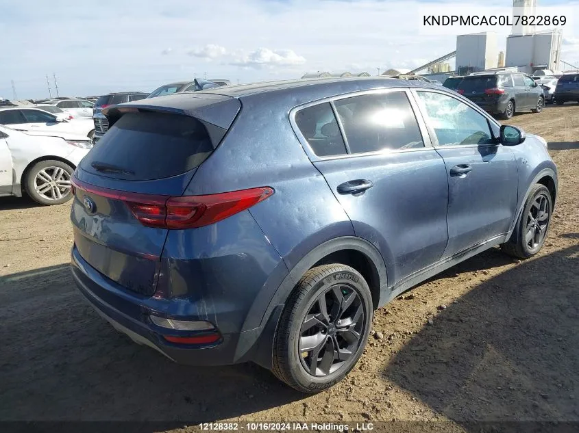 2020 Kia Sportage Lx VIN: KNDPMCAC0L7822869 Lot: 12128382