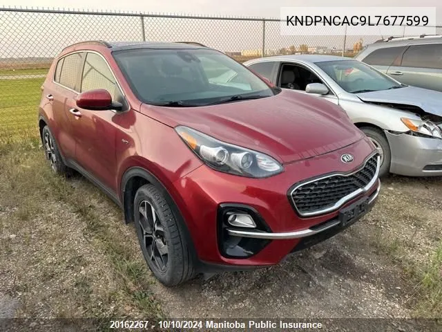 2020 Kia Sportage Ex VIN: KNDPNCAC9L7677599 Lot: 20162267