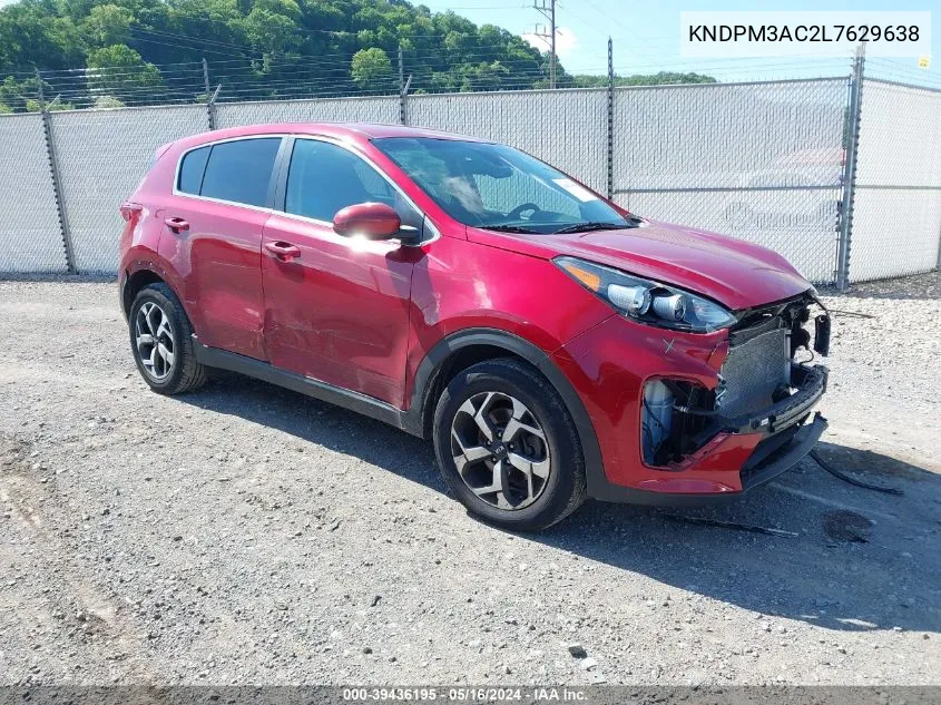 2020 Kia Sportage Lx VIN: KNDPM3AC2L7629638 Lot: 39436195